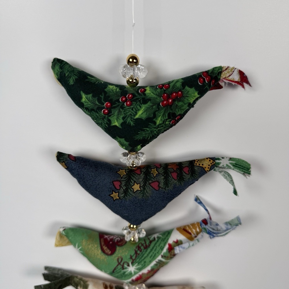 Handmade Prosperity 7 Chicken Hen Garland With Bell Beads Christmas Holiday C